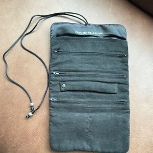 David Yurman Black Jewelry Bag Functional Design